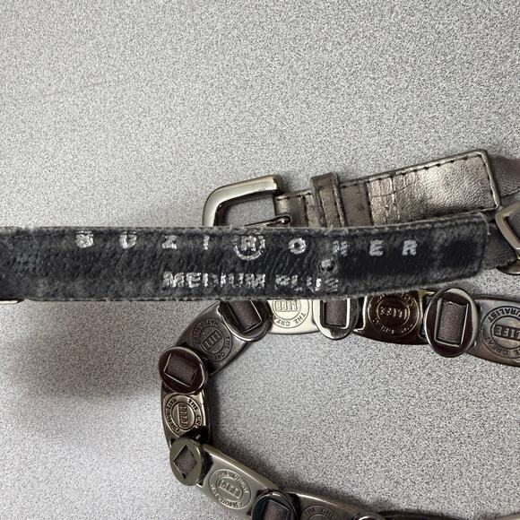 Suzi Roher Belt Womens Medium Plus Silver Metallic Metal Chain Naturalist Life - Picture 7 of 8